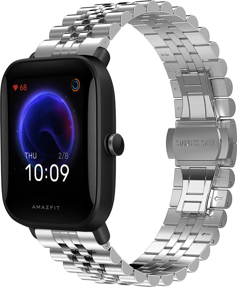 Браслет металлический Stech для Amazfit Bip U Pro Silver (26972-59) Браслет металлический Stech для Amazfit Bip U Pro Silver (26972-59)