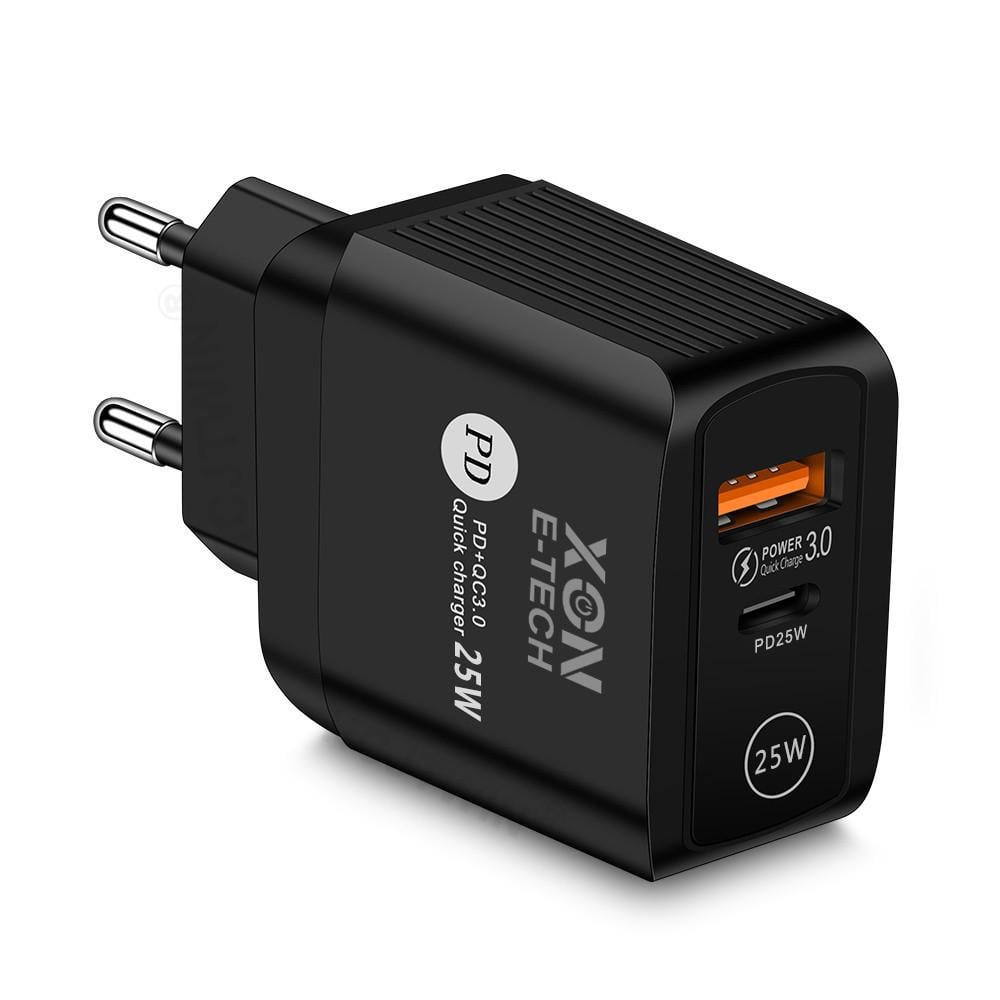 Зарядное устройство XON PowerCharge USB Type-C 25W Черный (PCWC025025A1С1B 6129)