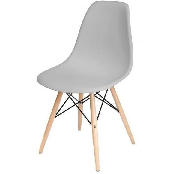 Стул пластиковый TOWER WOOD 460x420x800 мм Серый