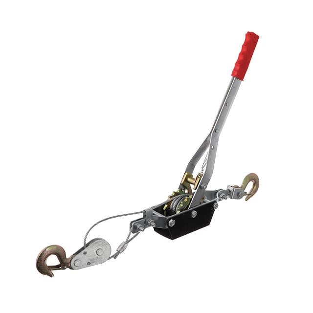 Лебідка важільна Intertool тягове зусилля 2 т трос 1,50 м х 4,5 мм робоча довжина троса 075 (GT1442)