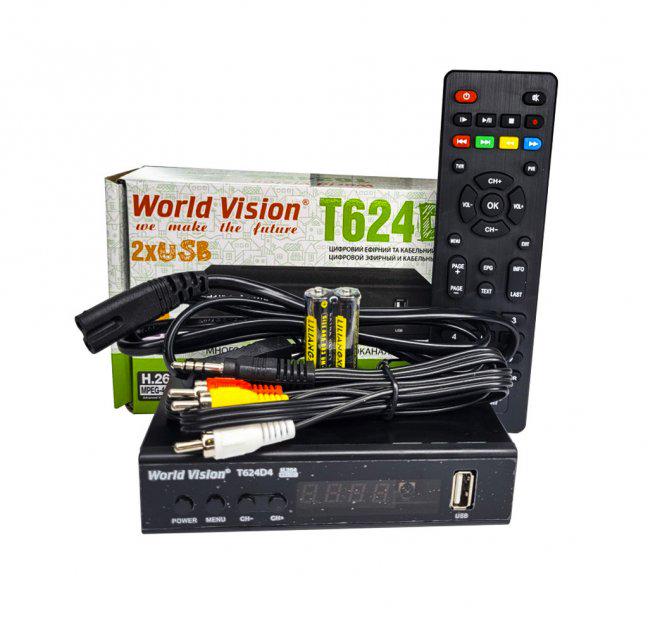 Тюнер Т2 DVB-T2/C World Vision T624D4 із підтримкою кабельного ТБ - фото 4