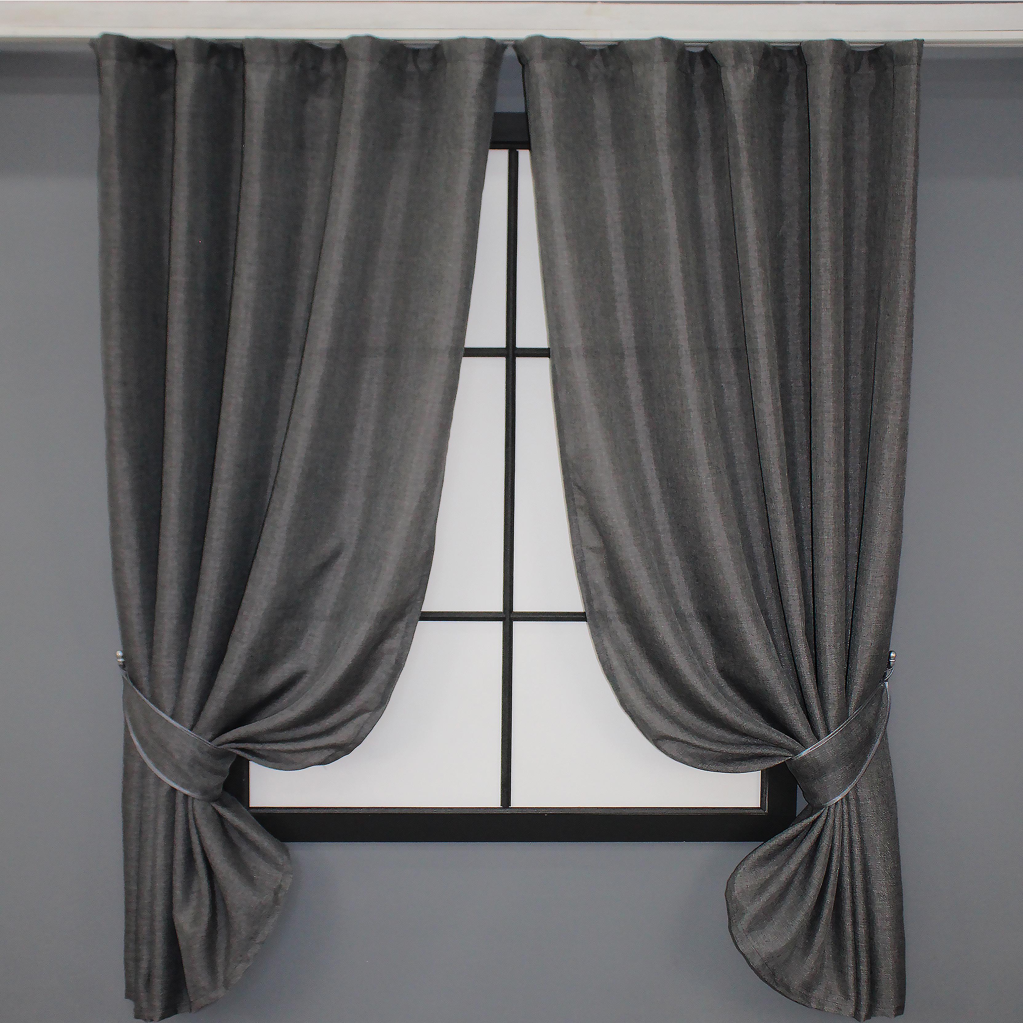 Комплект коротких штор VR-Textil Лен Мешковина № 1140ш 130х170 см 2 шт. Графитовый (35-0035) Комплект коротких штор VR-Textil Лен Мешковина № 1140ш 130х170 см 2 шт. Графитовый (35-0035)