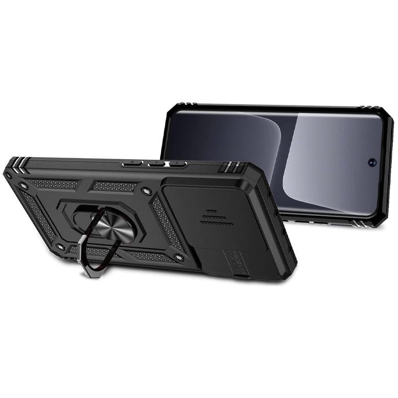 Ударостійкий чохол Camshield Serge Ring для Xiaomi 13 Pro TPU PC, Шторка на камеру, Чорний - фото 3 Ударостійкий чохол Camshield Serge Ring для Xiaomi 13 Pro TPU PC, Шторка на камеру, Чорний - фото 3