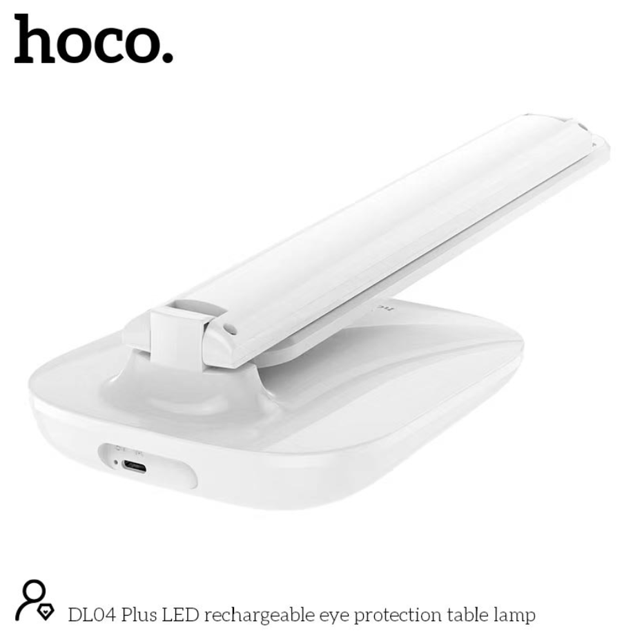 Настольная Лампа Hoco DL04 Plus LED Rechargeable eye protection table со встроенным аккумулятором 7W 1200 mAh Белый - фото 4