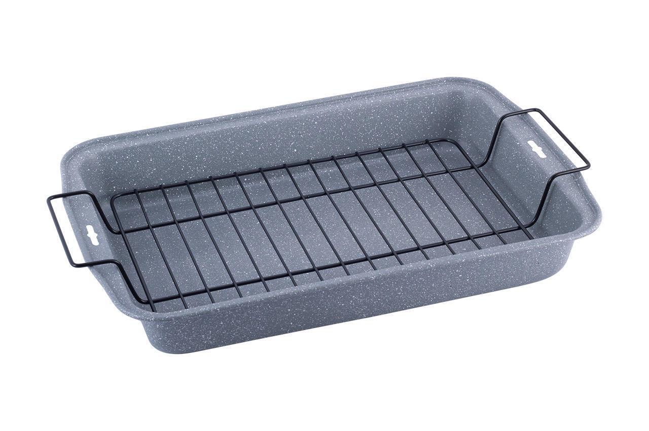 Форма для выпечки Kamille 375х260х50 мм с решеткой 6001M (6001M12)