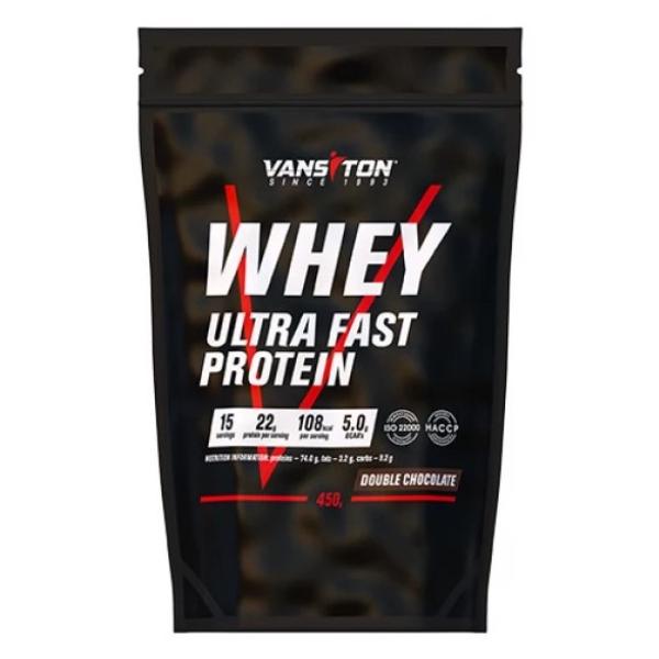 Протеїн Vansiton Ultra Protein 450 г 15 порцій Double Chocolate (000026266)