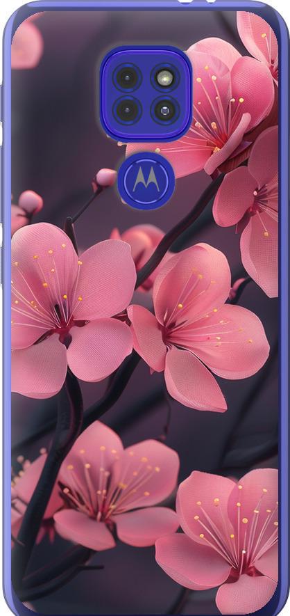 Чехол на Motorola G9 Play Пурпурная сакура (6075u-2105-42517)