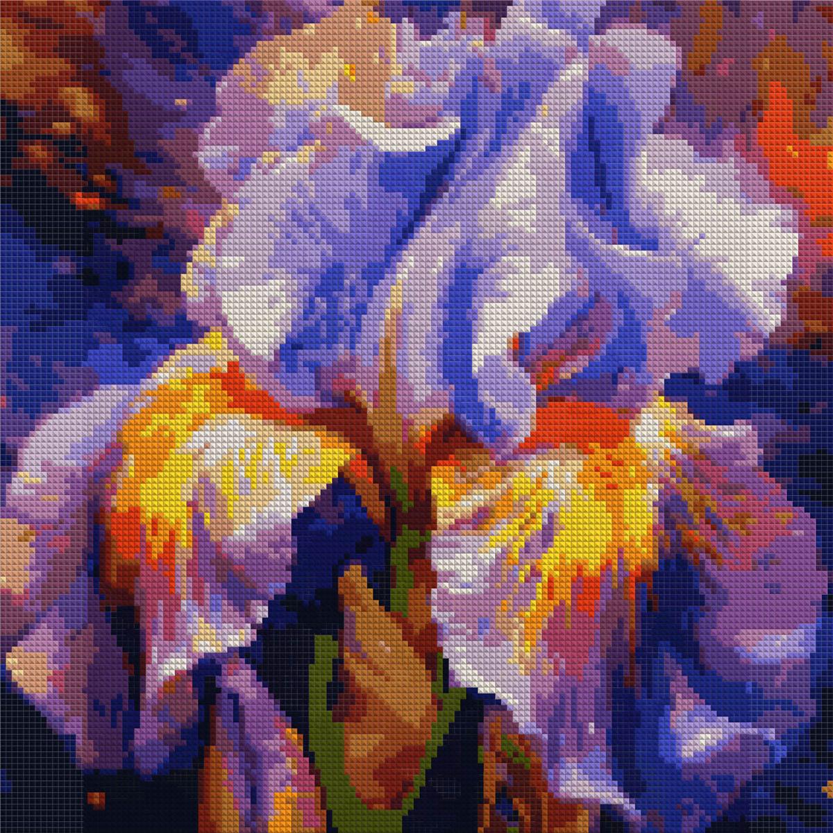 Алмазная мозаика Santi Яркий ирис 40x40 см (Top-954911)