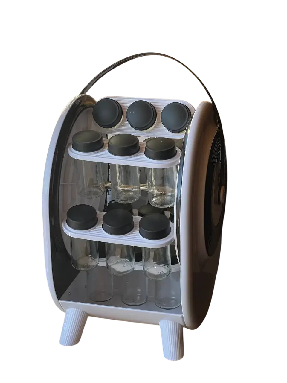 Набір для спецій та круп на підставці 18 відсіків Набір для спецій та круп на підставці 18 відсіків