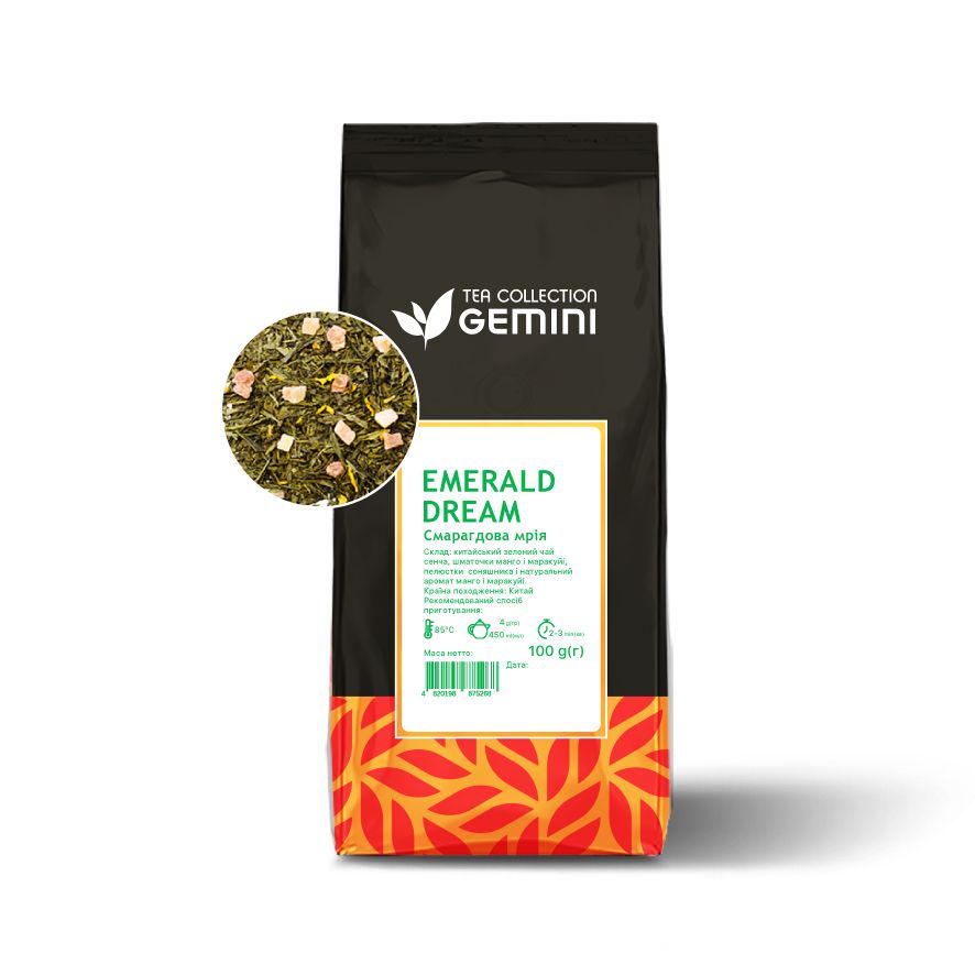 Чай листовий Gemini Emerald Dream Смарагдова мрія 100 г (486)