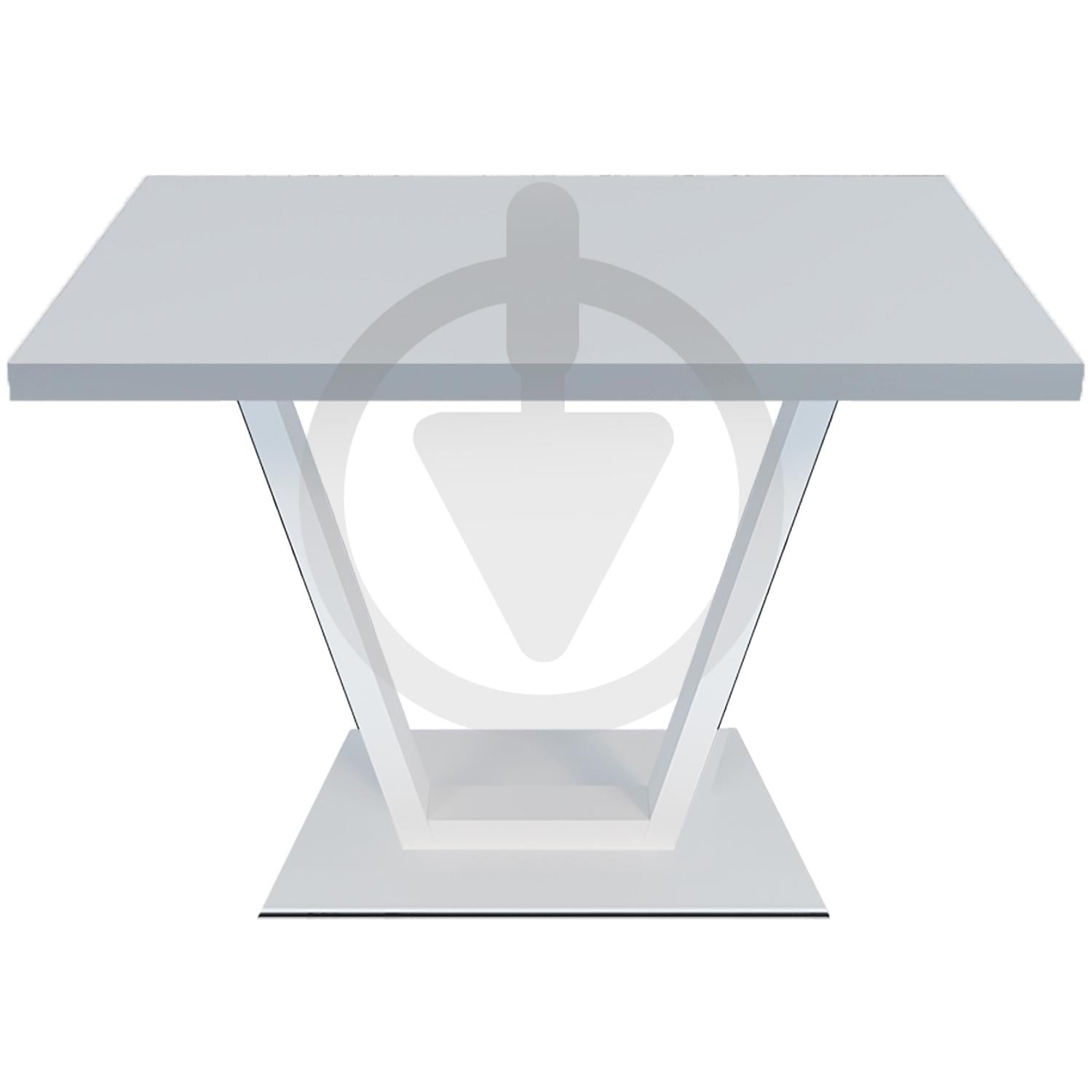 Стол кухонный MebliRoMax Vegas 100х70 см Loft Белая Аляска/Белый