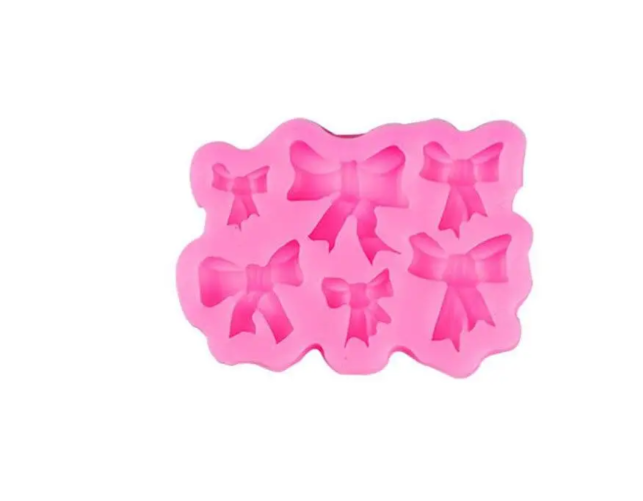 Молд силиконовый Бантики 80x60 мм Розовый (4133) Молд силиконовый Бантики 80x60 мм Розовый (4133)