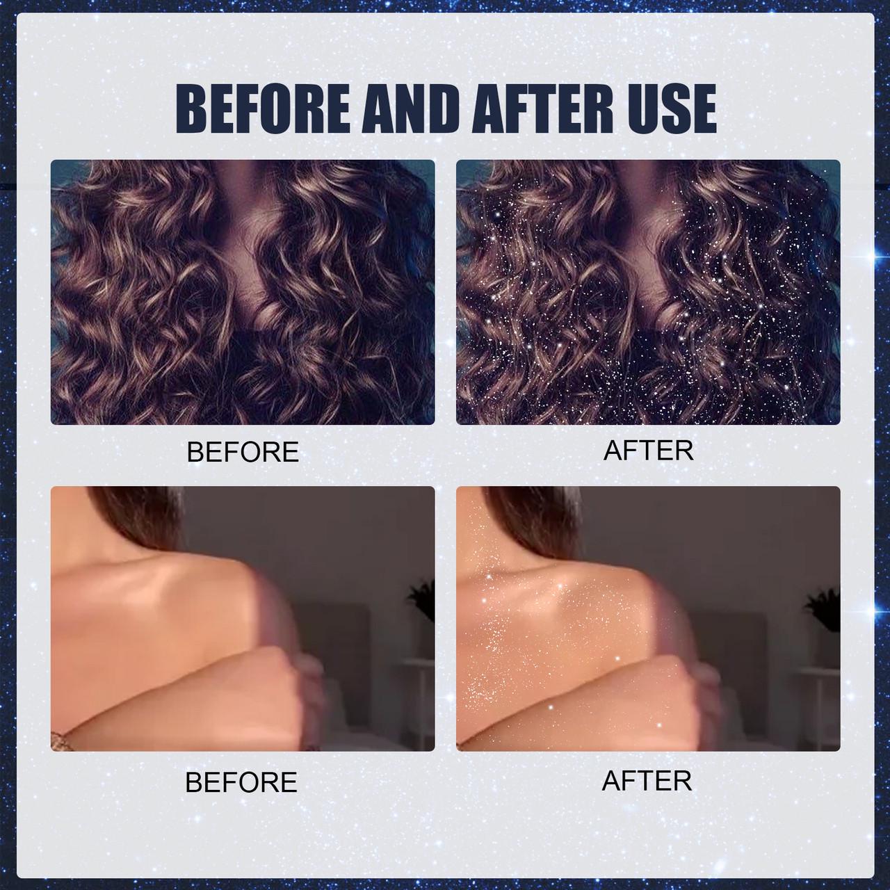 Глітер-спрей для обличчя/волосся та тіла Eelhoe 60 мл - фото 4