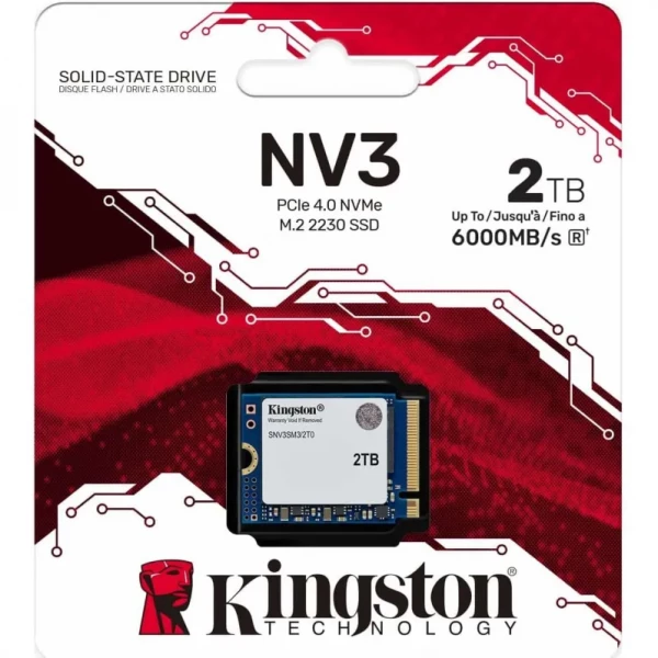 SSD накопитель Kingston NV3 2TB M.2 2230 PCIe Gen4.0 x4 NVMe 3D NAND (SNV3SM3/2T0) - фото 3 SSD накопитель Kingston NV3 2TB M.2 2230 PCIe Gen4.0 x4 NVMe 3D NAND (SNV3SM3/2T0) - фото 3