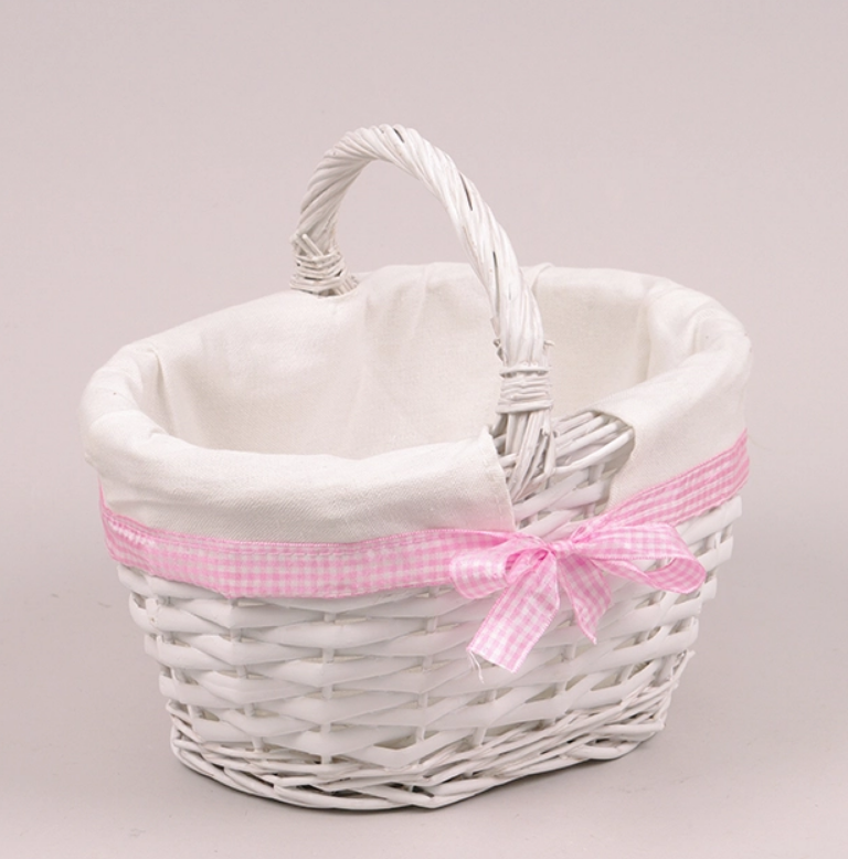 Корзина с тканью овальная (46233)