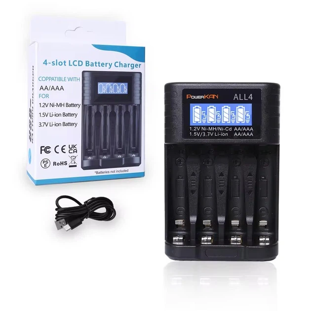 Зарядное устройство для аккумуляторов POWERKAN ALL4 Black