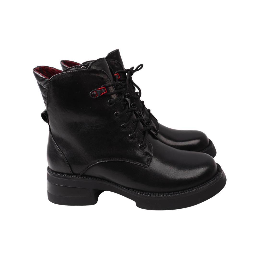 Ботинки женские Geronea из кожи р. 37 Черный (980-22ZHC)