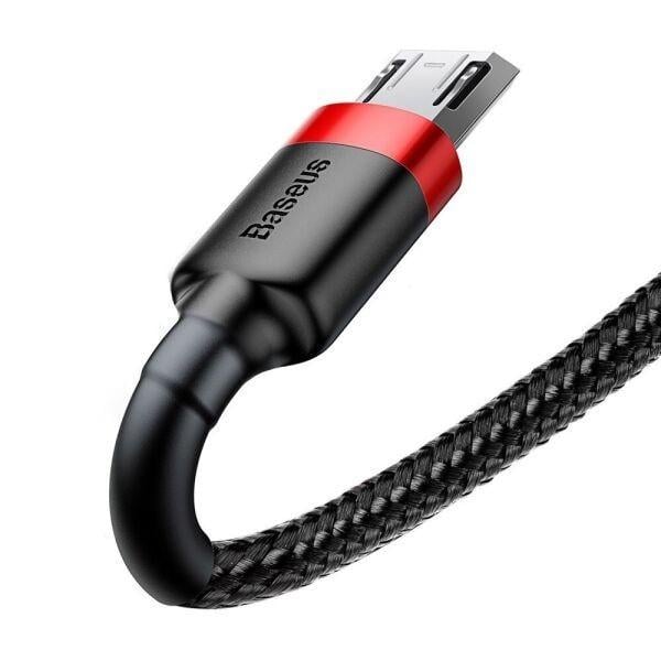 Кабель Baseus Cafule Micro USB 2,4A 1 м Red/black - фото 4