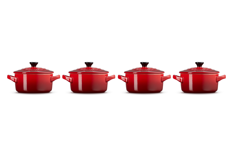 Набор порционной формы для запекания Le Creuset 250 мл 4 шт. Красный (79212100600100) - фото 4