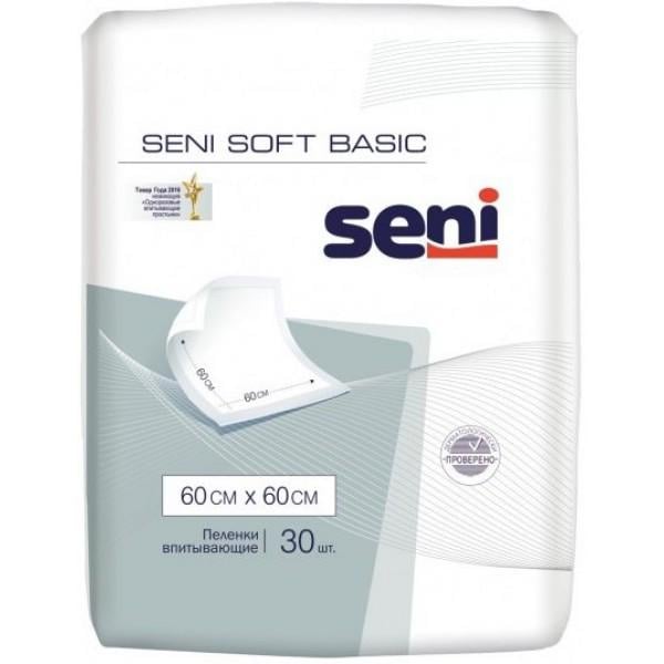 Одноразові пелюшки Seni Soft Basic 60х60 см 30 шт. (692308)