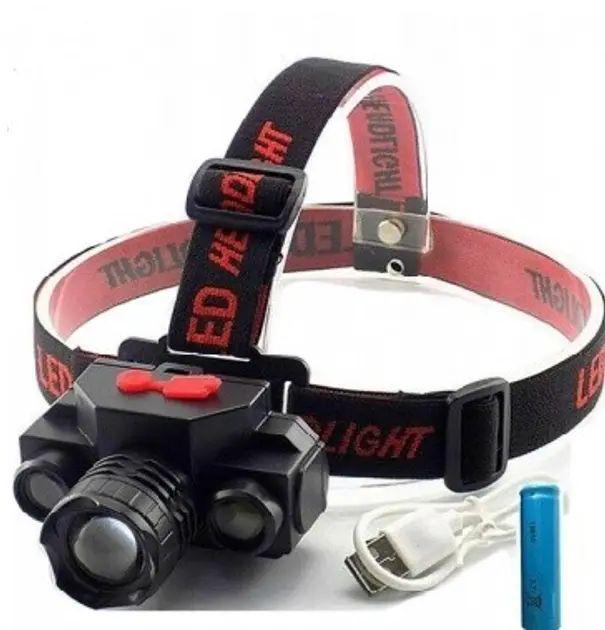 Фонарь налобный BL 1805 COB XPE 18650 USB Charge аккумуляторный с регулировкой наклона (opt-103531)