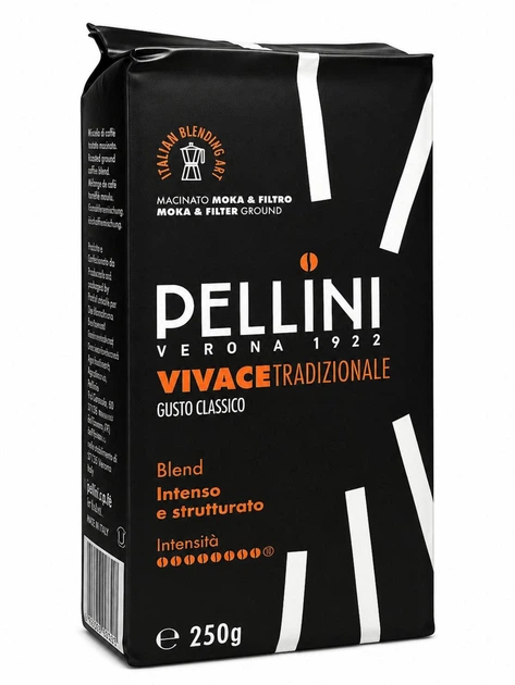 Кава мелена Pellini Vivace No. 82 Tradizionale 250 г Кава мелена Pellini Vivace No. 82 Tradizionale 250 г