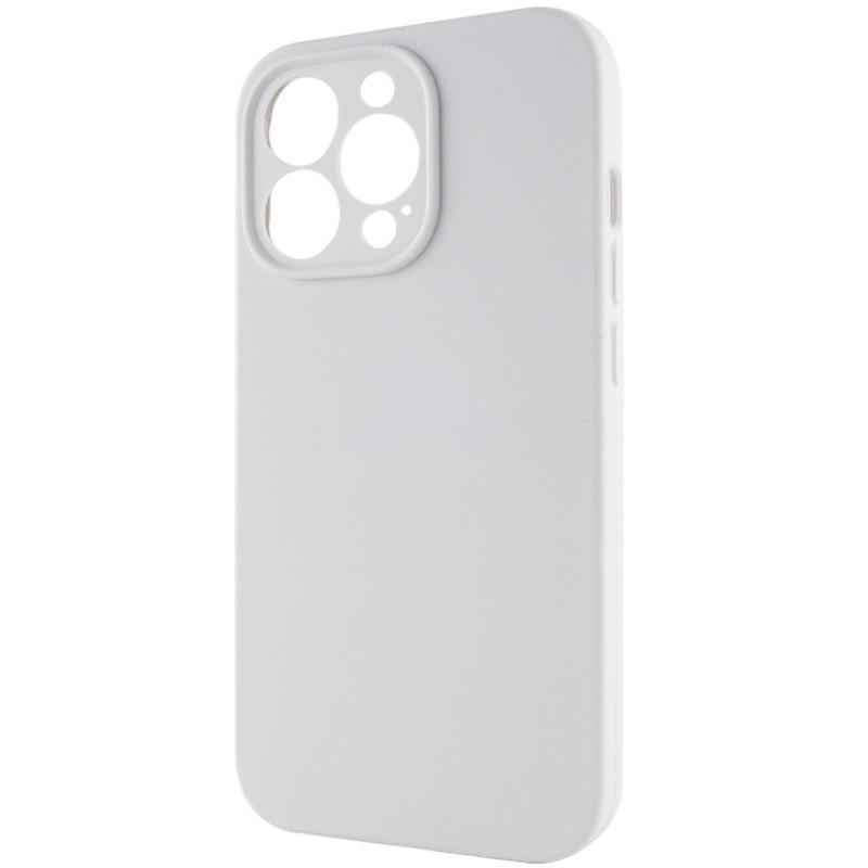 Протиударний чохол Silicone Case Full Camera Protective (AA) NL для Apple iPhone 15 Pro Max (6.7") Білий / White - фото 3