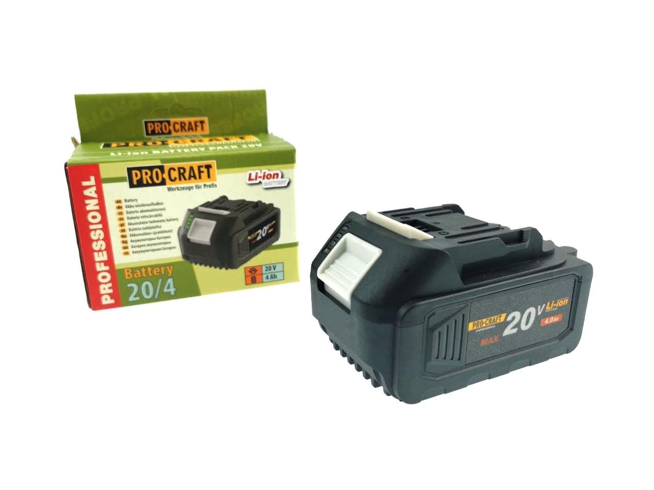 Акумуляторна батарея Procraft Battery 20/4 Universal