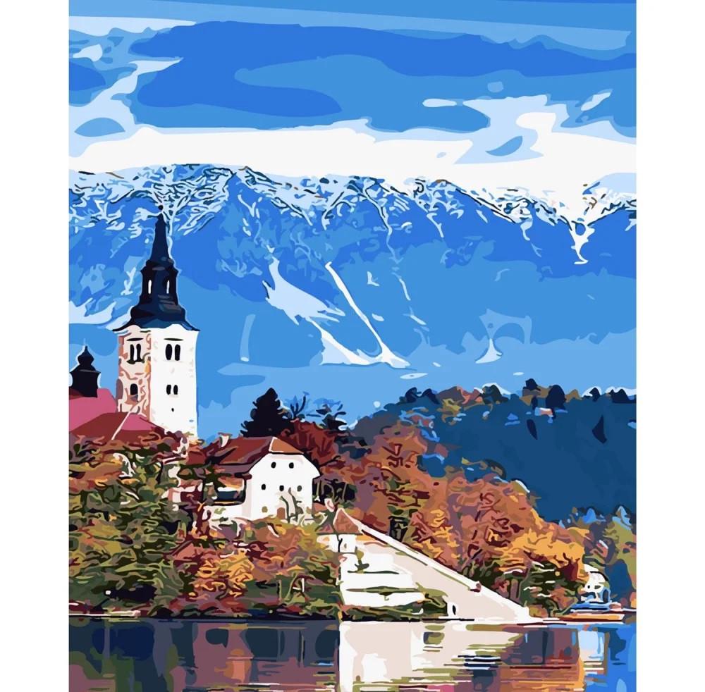 Картина по номерам Strateg Скандинавский пейзаж 40x50 см (SY6078)