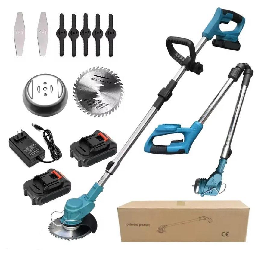 Газонокосилка электрическая с 2 аккумуляторами 2000 мАч Синий (2104618657) - фото 2 Газонокосилка электрическая с 2 аккумуляторами 2000 мАч Синий (2104618657) - фото 2