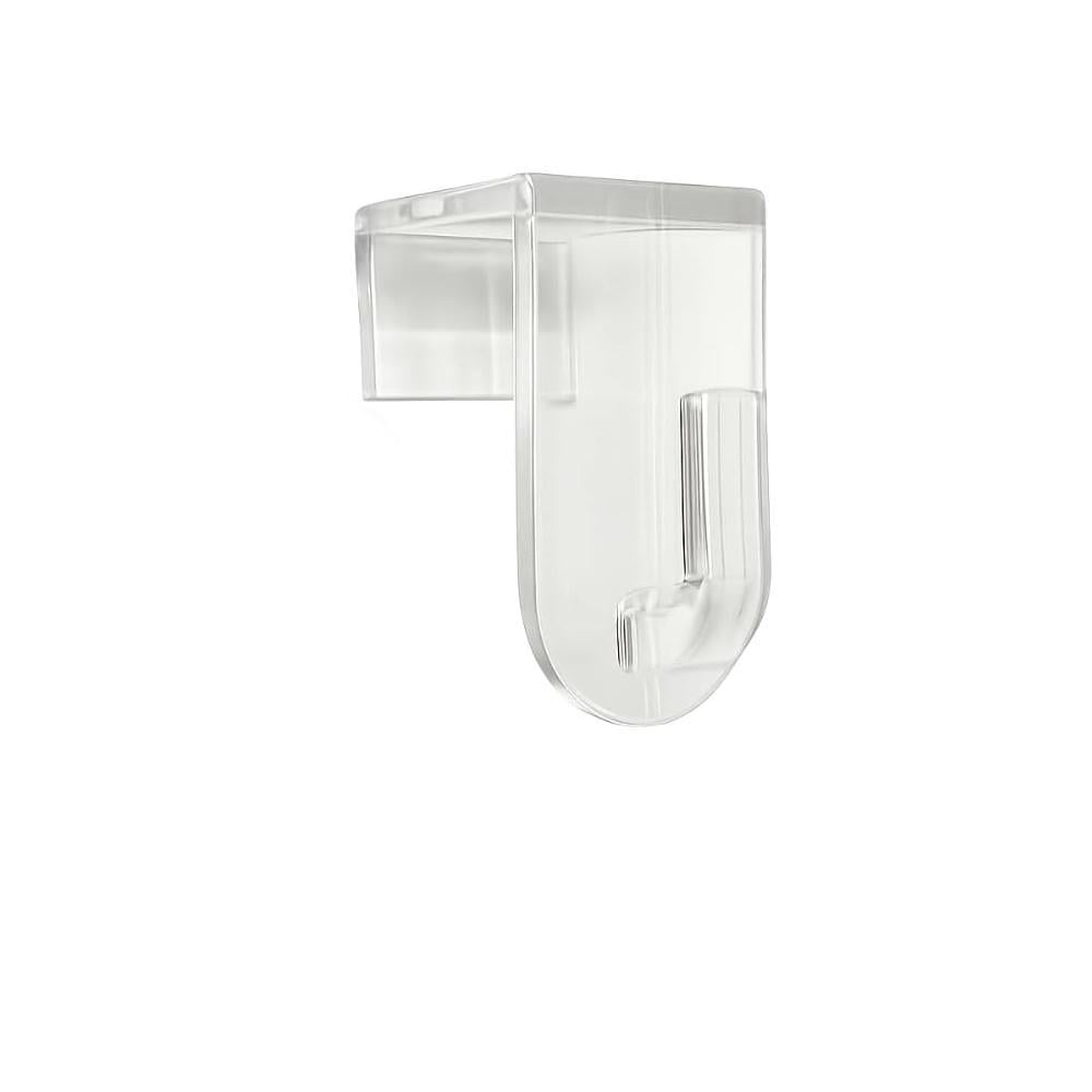 Крючок навесной на металлопластиковое окно для подвешивания декора/гирлянд 1 шт. Прозрачный