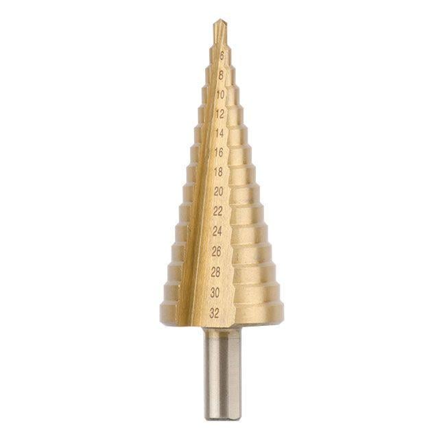 Сверло ступенчатое Intertool SD-5812 2436589036 по металлу HSS 6 мм d 4-12 мм шаг 2 мм