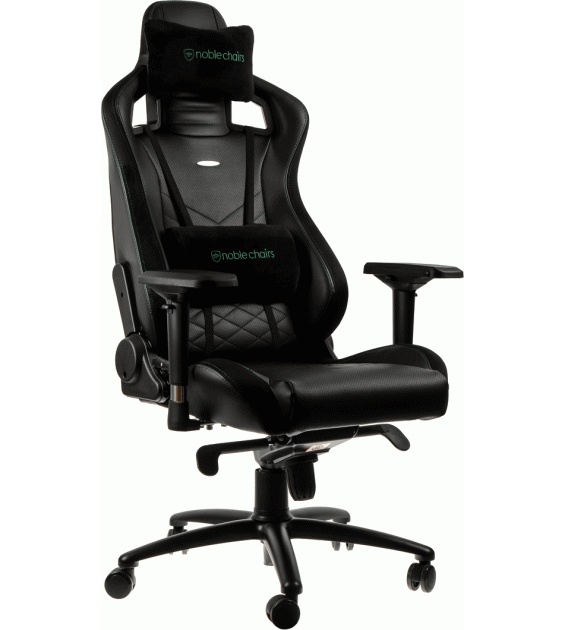 Крісло для геймерів Noblechairs Epic Black/Green (10307392) - фото 1