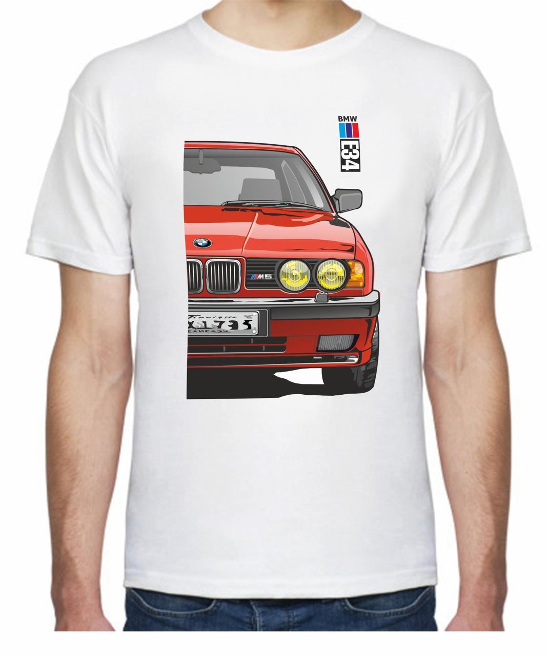 Футболка мужская Avtolife BMW E34 MotorSport FR 307434 XL Белый (2494942879)