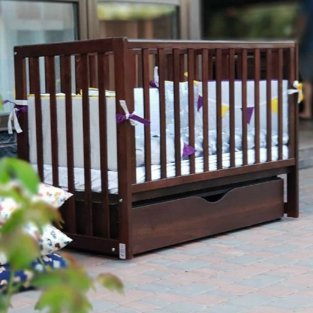 Дитяче ліжечко Veres ЛД 13 120x60 см Горіх - фото 8 Дитяче ліжечко Veres ЛД 13 120x60 см Горіх - фото 8