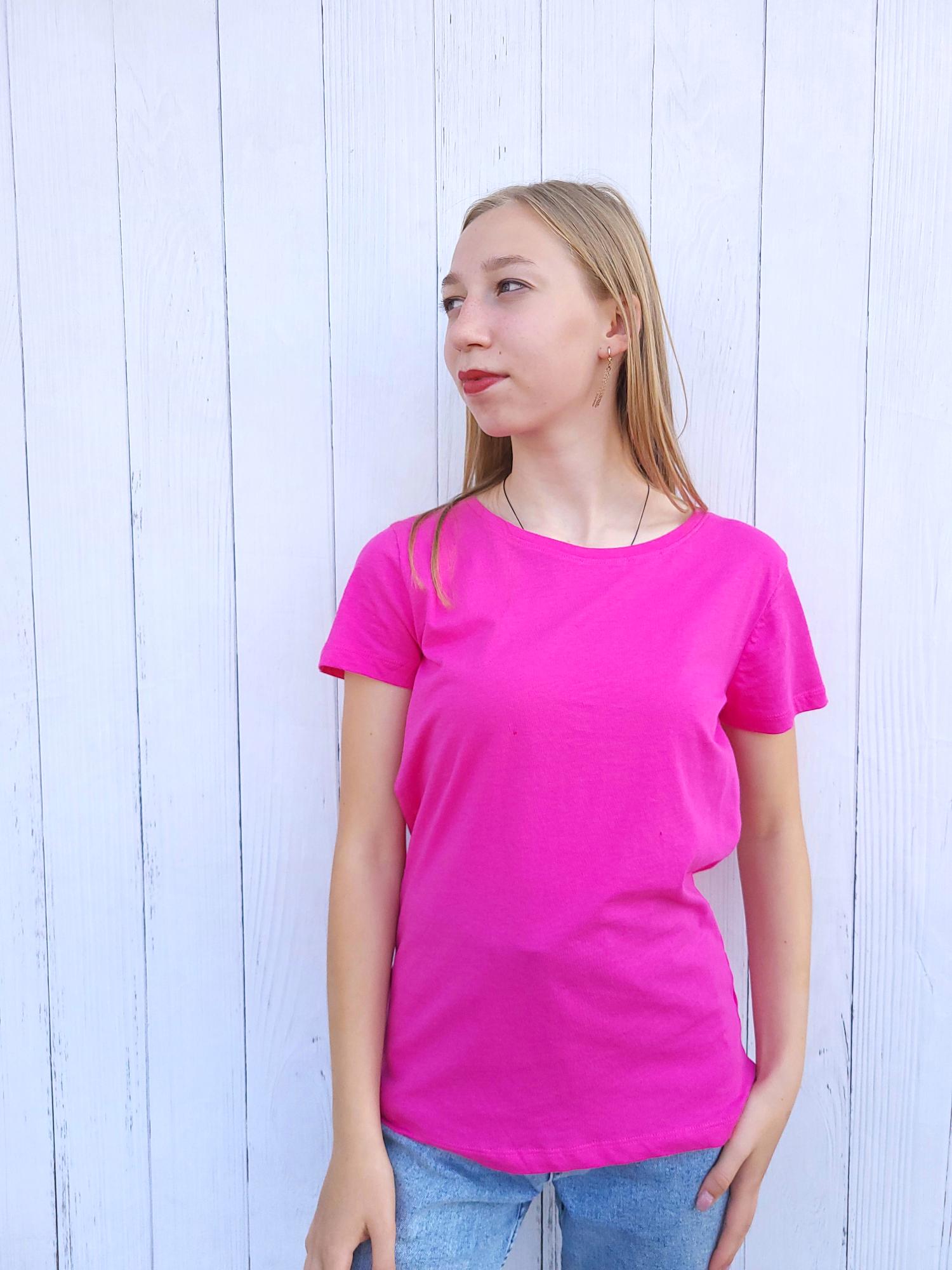Футболка женская Pink Woman 10963 S Розовый (42-44)