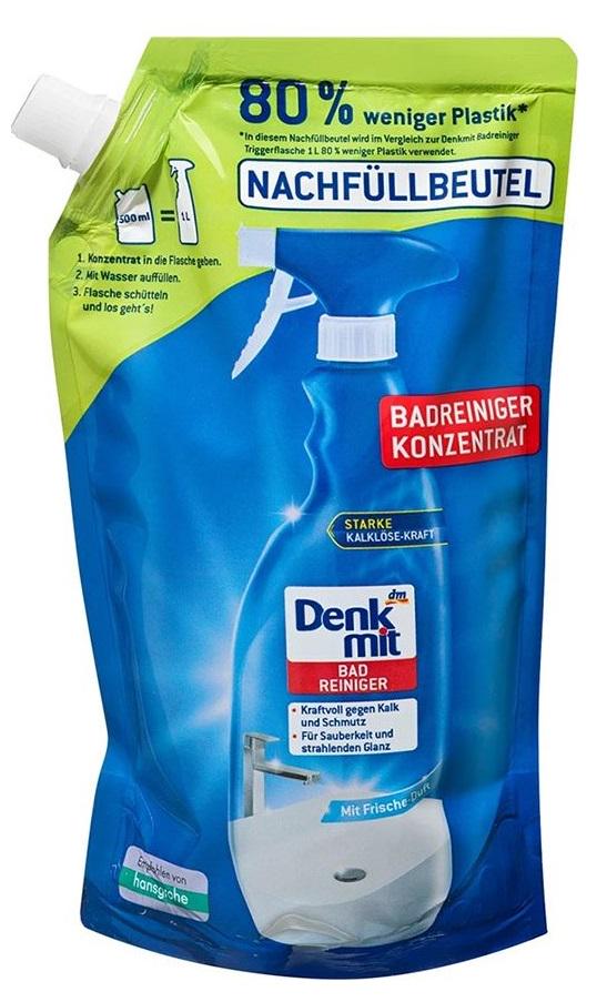 Моющее средство для чистки ванной комнаты в практичной упаковке Denkmit Badreiniger концентрированное 500 мл