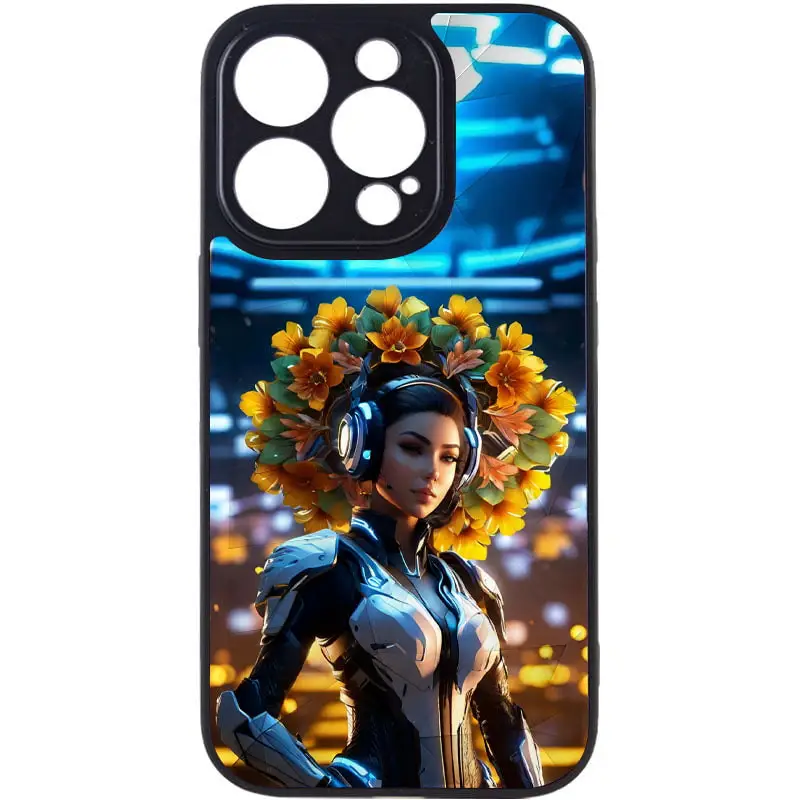 TPU+PC чехол Prisma Ladies для Apple iPhone 15 Pro Max (6.7") | Cyberpunk