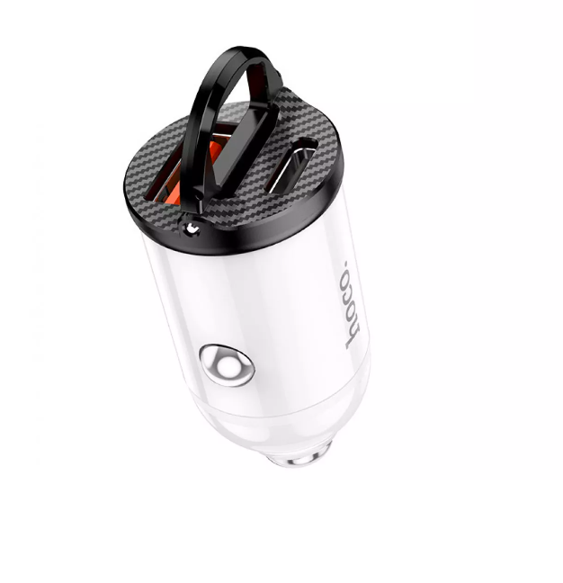 Зарядное устройство автомобильное Hoco NZ2 Link PD30W/QC3.0 White