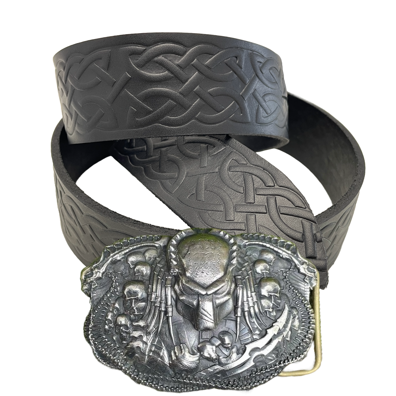 Ремень тиснение с пряжкой Gorillas BBQ Accessories Хищник нейзильбер (bb71)