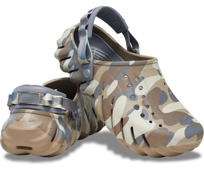 Сабо мужские Crocs Echo Camo Redux р. 39-40 Charcoal (14725626) - фото 1