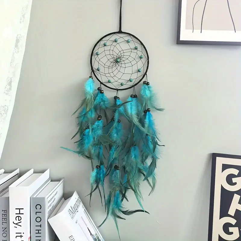 Ловець снів яскравий оберіг Лазурна вуаль Індійський амулет (SV026)