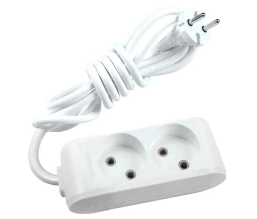 Подовжувач Panasonic WLTB02252GR-UA X-tendia 2 гнізда 5 м з захистними шторками Сірий