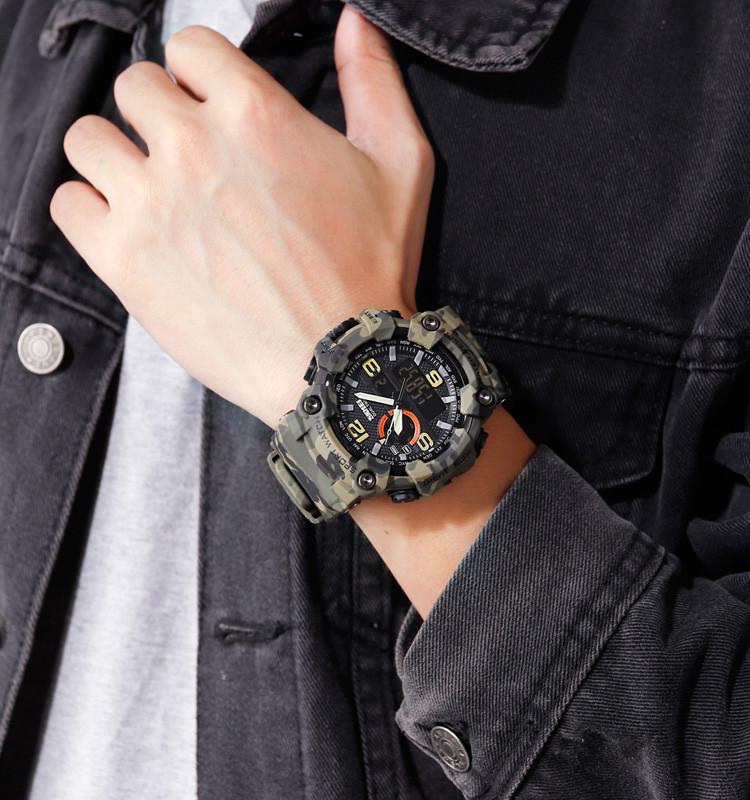 Часы наручные Skmei 1520 Camouflage Green (17151) - фото 3 Часы наручные Skmei 1520 Camouflage Green (17151) - фото 3