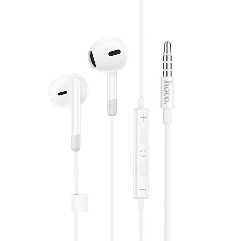 Наушники стерео Hoco M109 Pure joe 3,5мм 1,2м White (00000066166_1)
