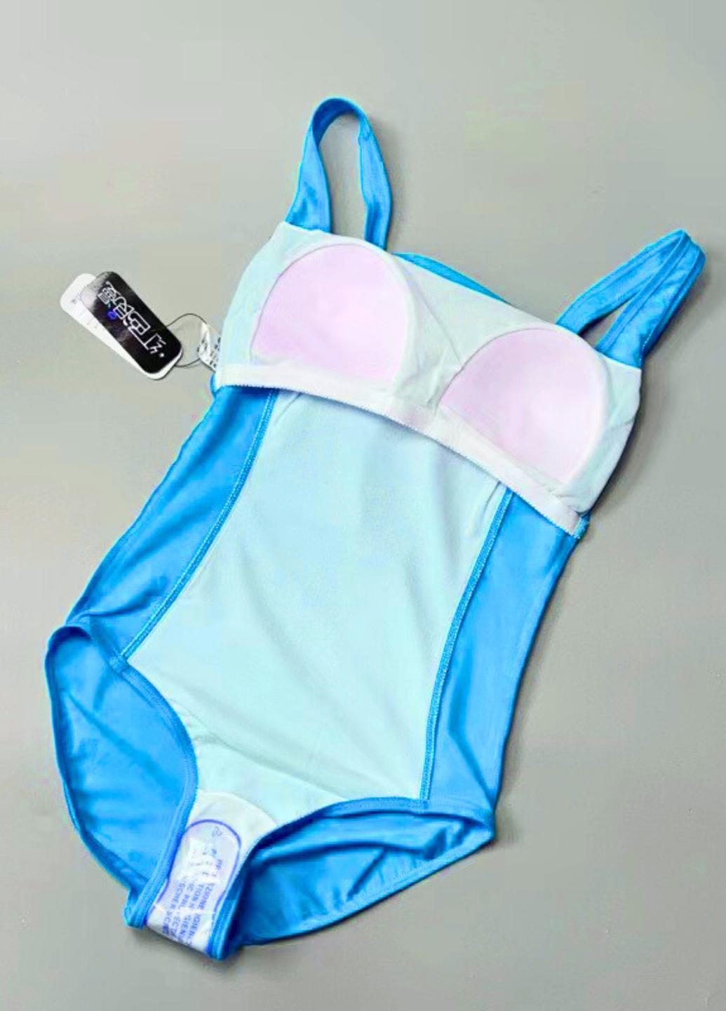 Женский купальник сплошной FS Irene с корректирующим эффектом L Голубой (1382) - фото 7