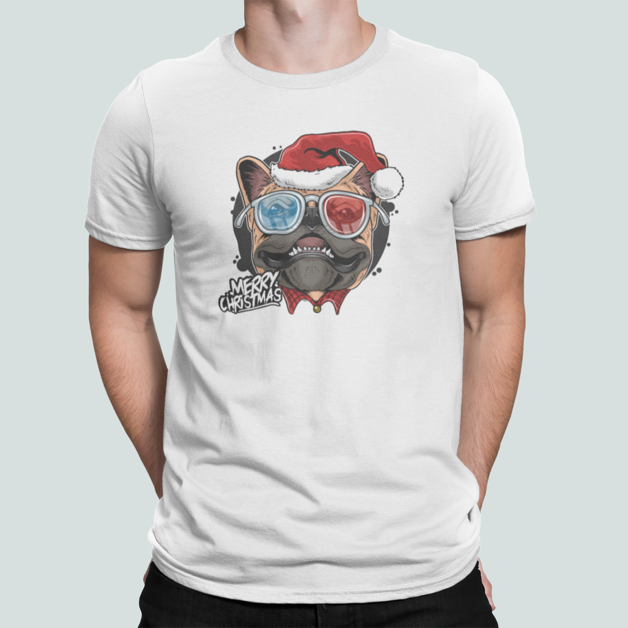 Футболка мужская новогодняя Stedman с принтом Бульдог в очках М Белый (НГ114-8) Футболка мужская новогодняя Stedman с принтом Бульдог в очках М Белый (НГ114-8)