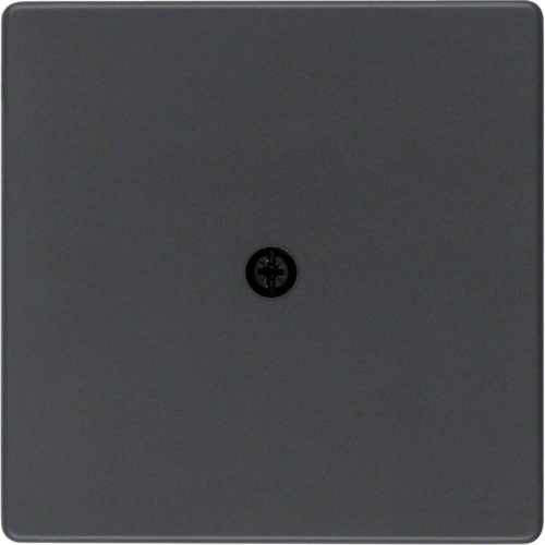 Панель лицьова Berker Q.1/Q.3/Q.7 для кабельної розетки Антрацитовий (10196086)