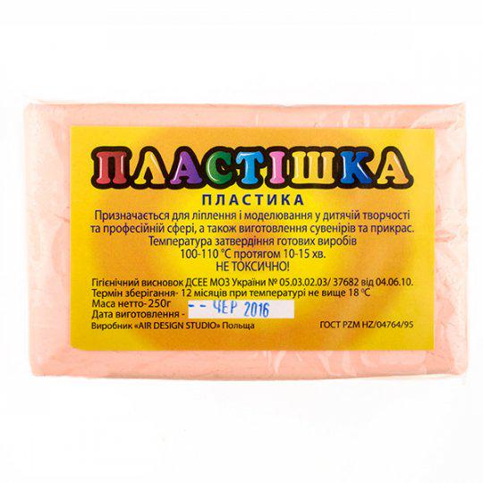 Глина полимерная Пластинка 250 г Бежевая (0103-250)