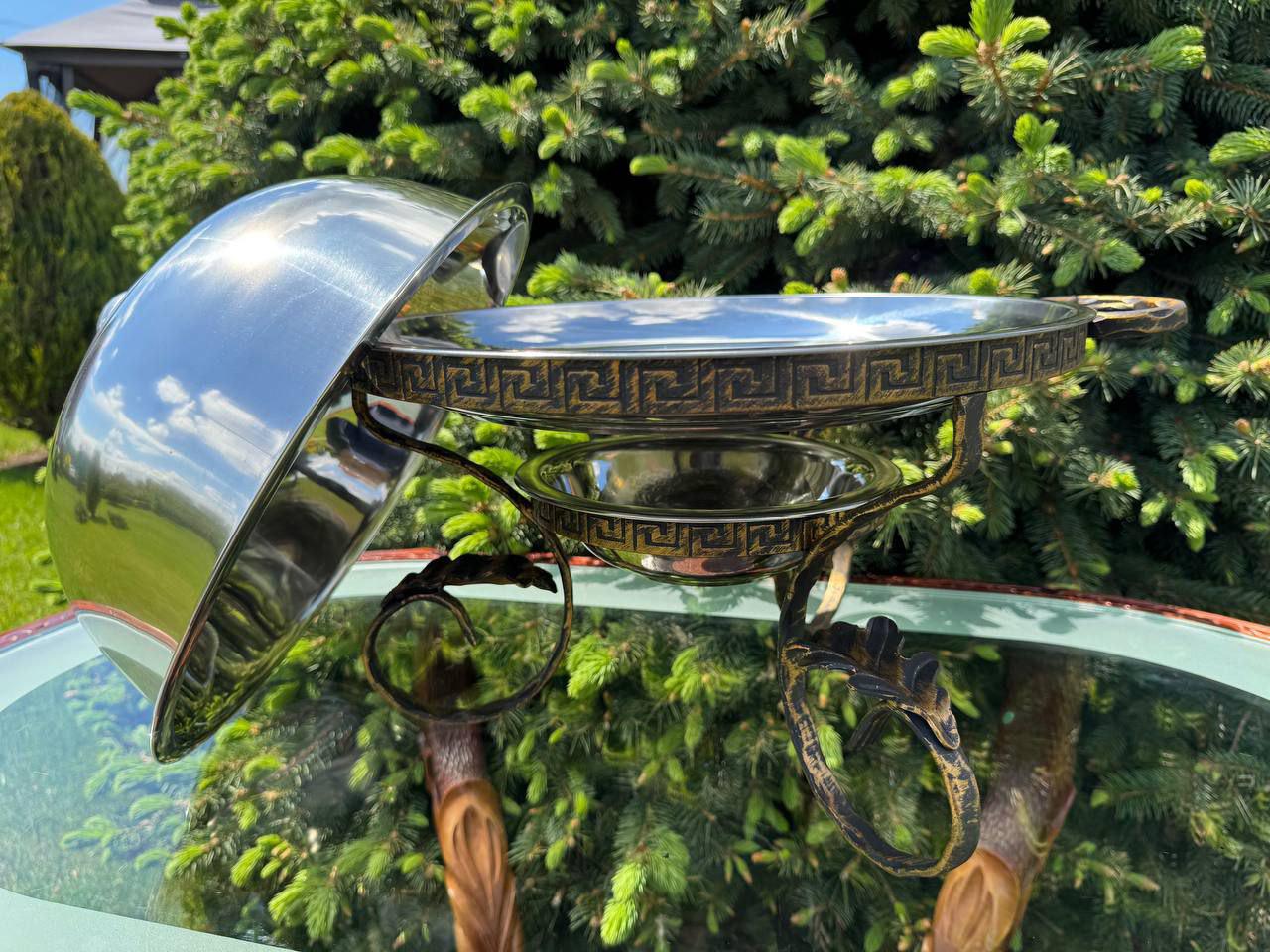 Садж для шашлику та м'яса з підігрівом з кришкою 36 см - фото 6 Садж для шашлику та м'яса з підігрівом з кришкою 36 см - фото 6